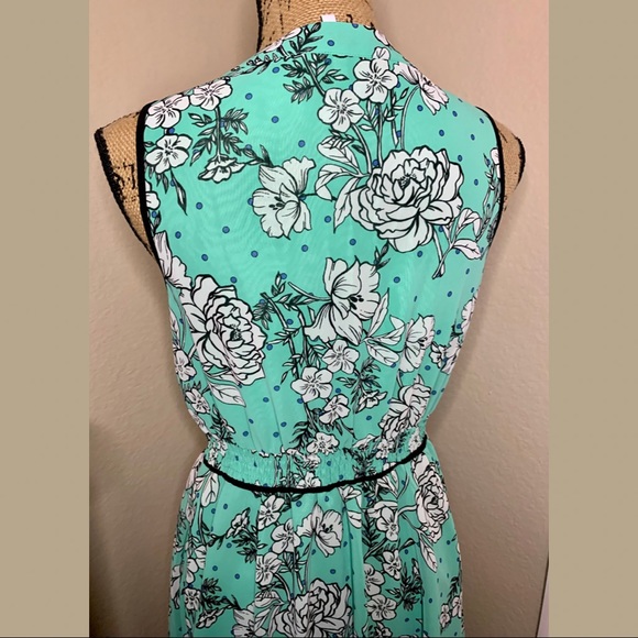ELLE : Mint Green Floral Dress - Picture 7 of 11